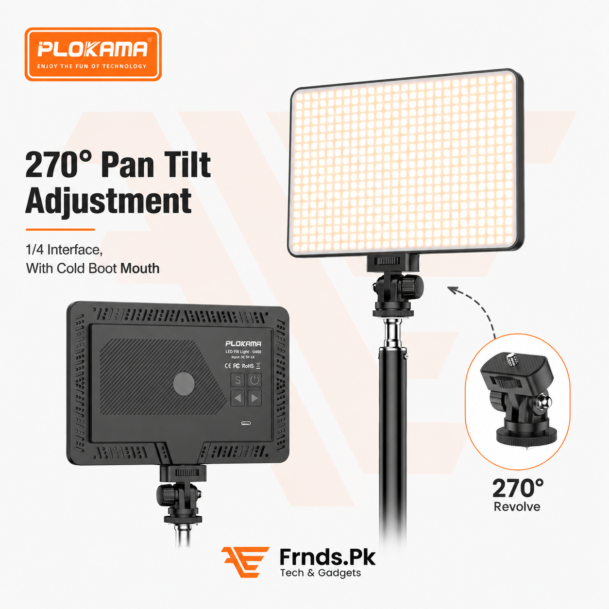 Plokama U480 Pro RGB Rechargeable Light